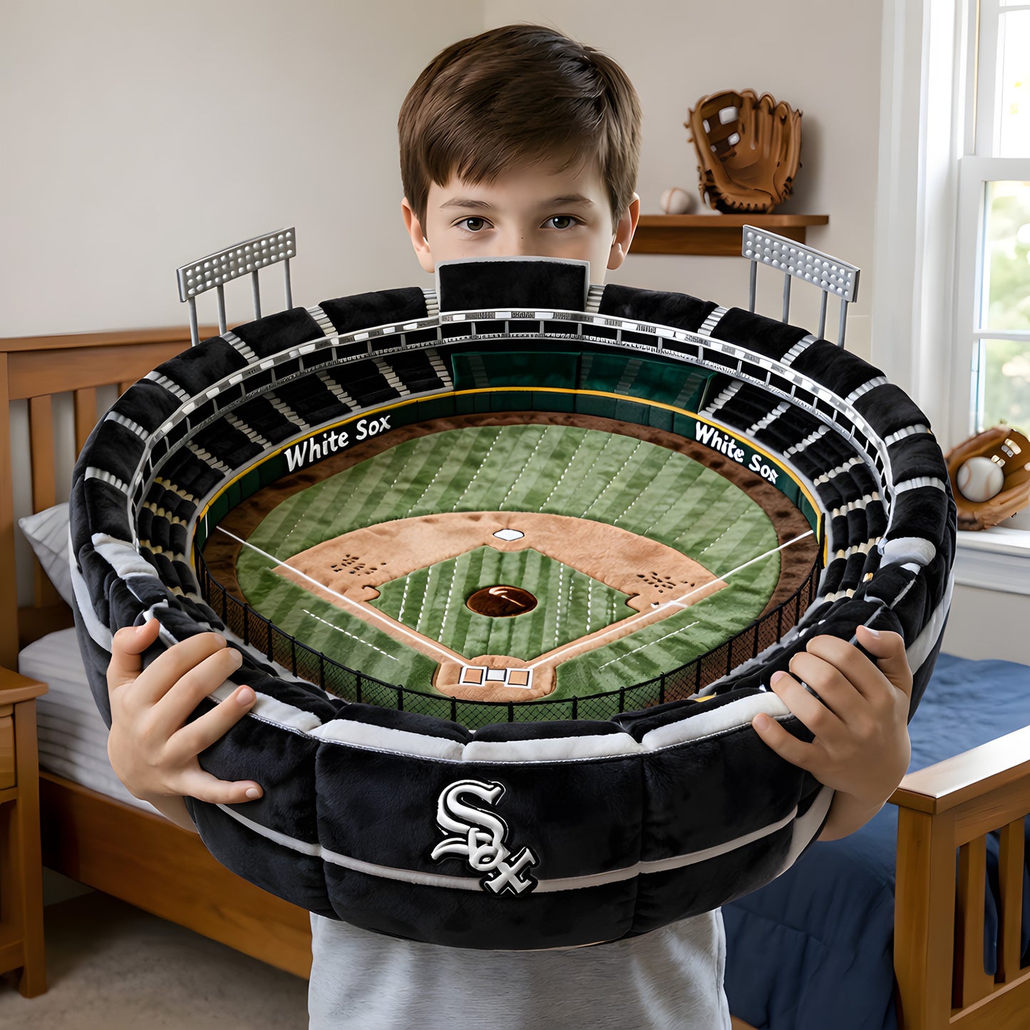 Premium MLB X CWS Sport Stadium Custom Shaped Pillow NDT LVH