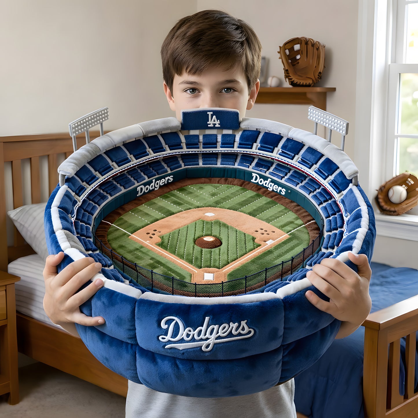 Premium MLB X LAD Sport Stadium Custom Shaped Pillow NDT LVH