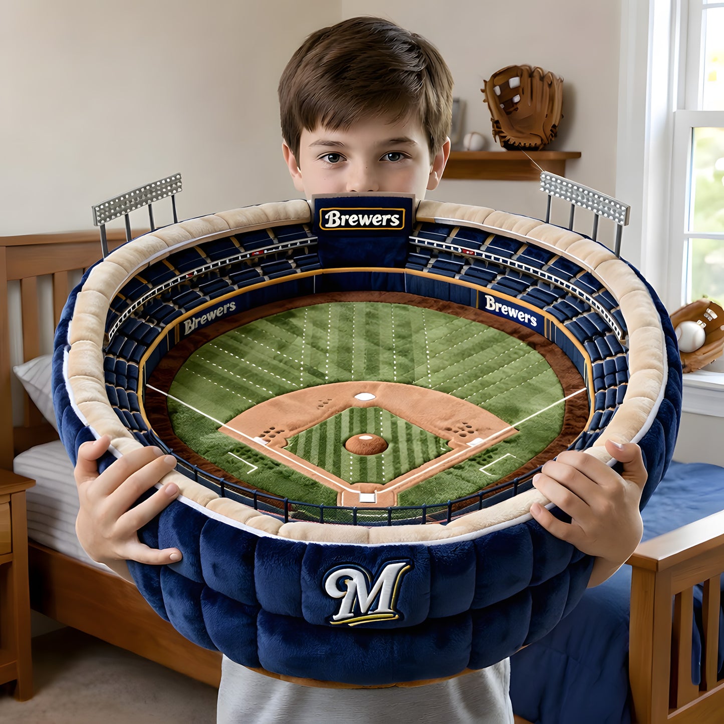 Premium MLB X MB Sport Stadium Custom Shaped Pillow NDT LVH