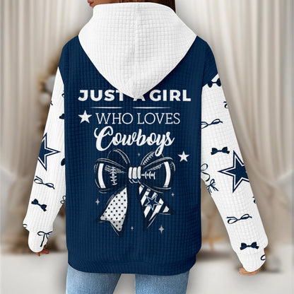 Premium NFL X DAL Women's Waffle Hoodie NDT NHM