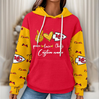 Premium NFL X KCC Women's Waffle Hoodie NDT NHM