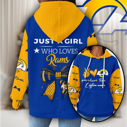 Premium NFL X LAR Women's Waffle Hoodie NDT NHM