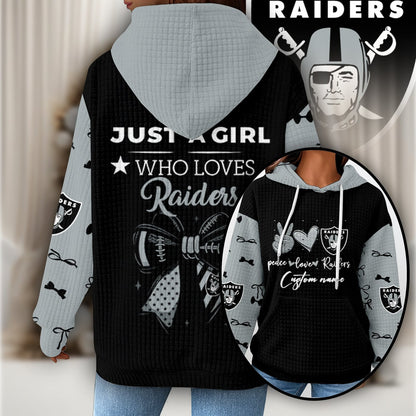 Premium NFL X LV Women's Waffle Hoodie NDT NHM