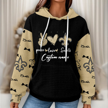 Premium NFL X NO Women's Waffle Hoodie NDT NHM