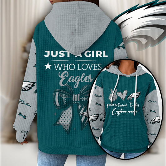 Premium NFL X PHI Women's Waffle Hoodie NDT NHM
