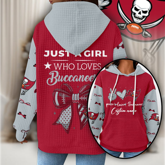 Premium NFL X TB Women's Waffle Hoodie NDT NHM