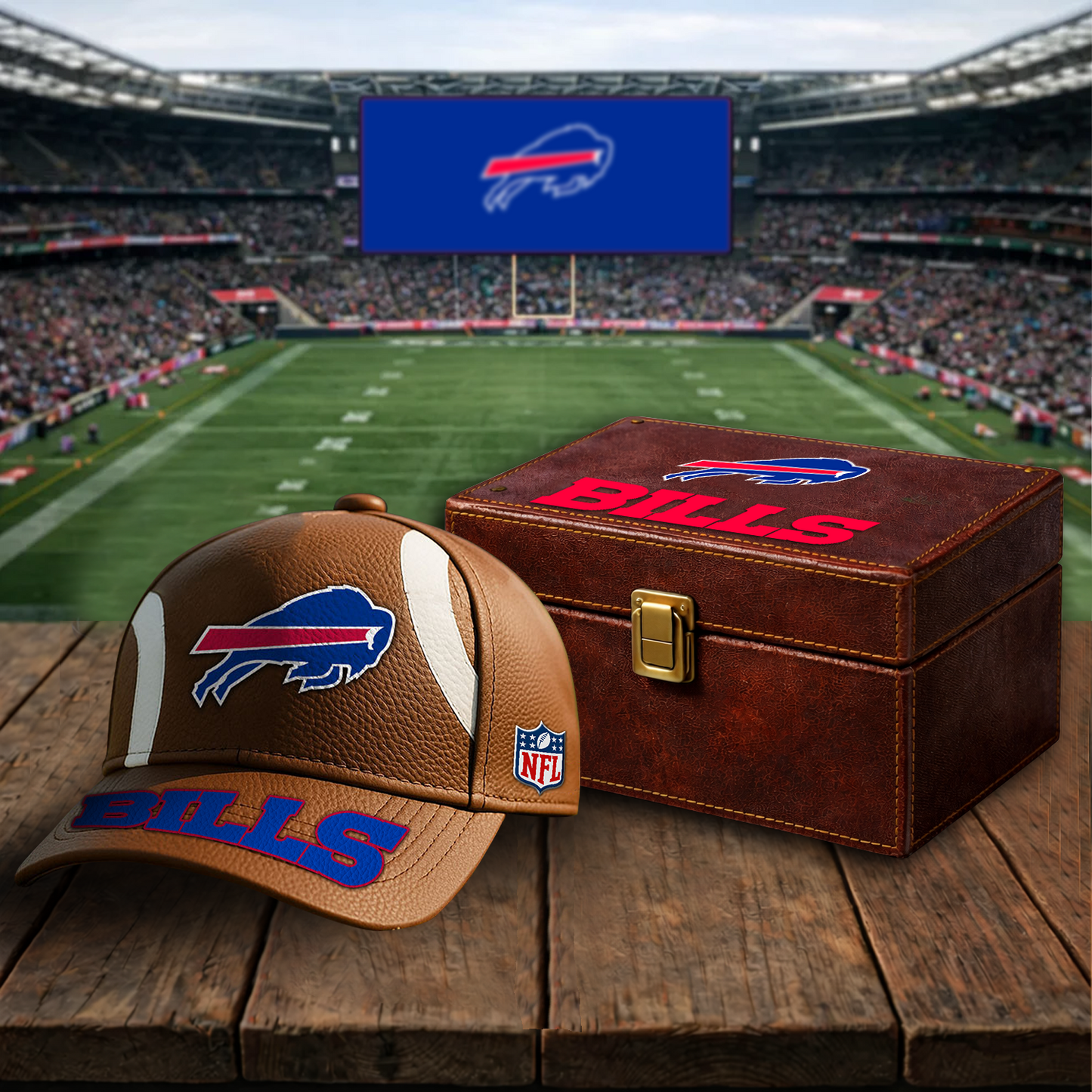 Premium NFL x BUF Football Special Brown Classic Cap DATND TANTD