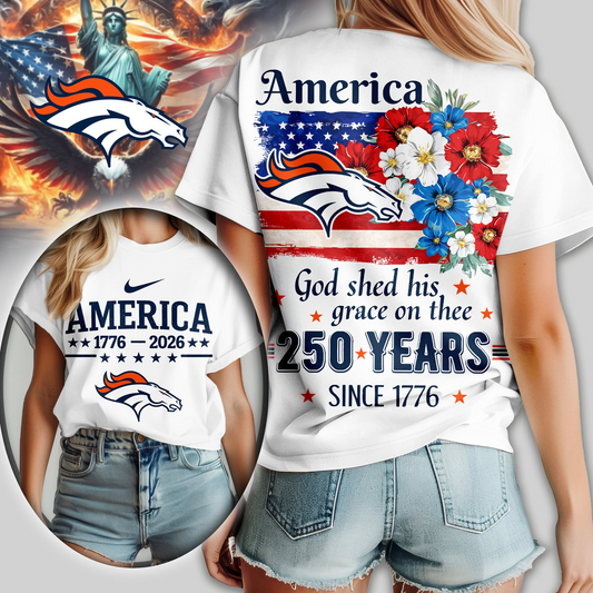 Premium NFL x DB America God Shed His Grace On Thee Women Shirt NDT VHM