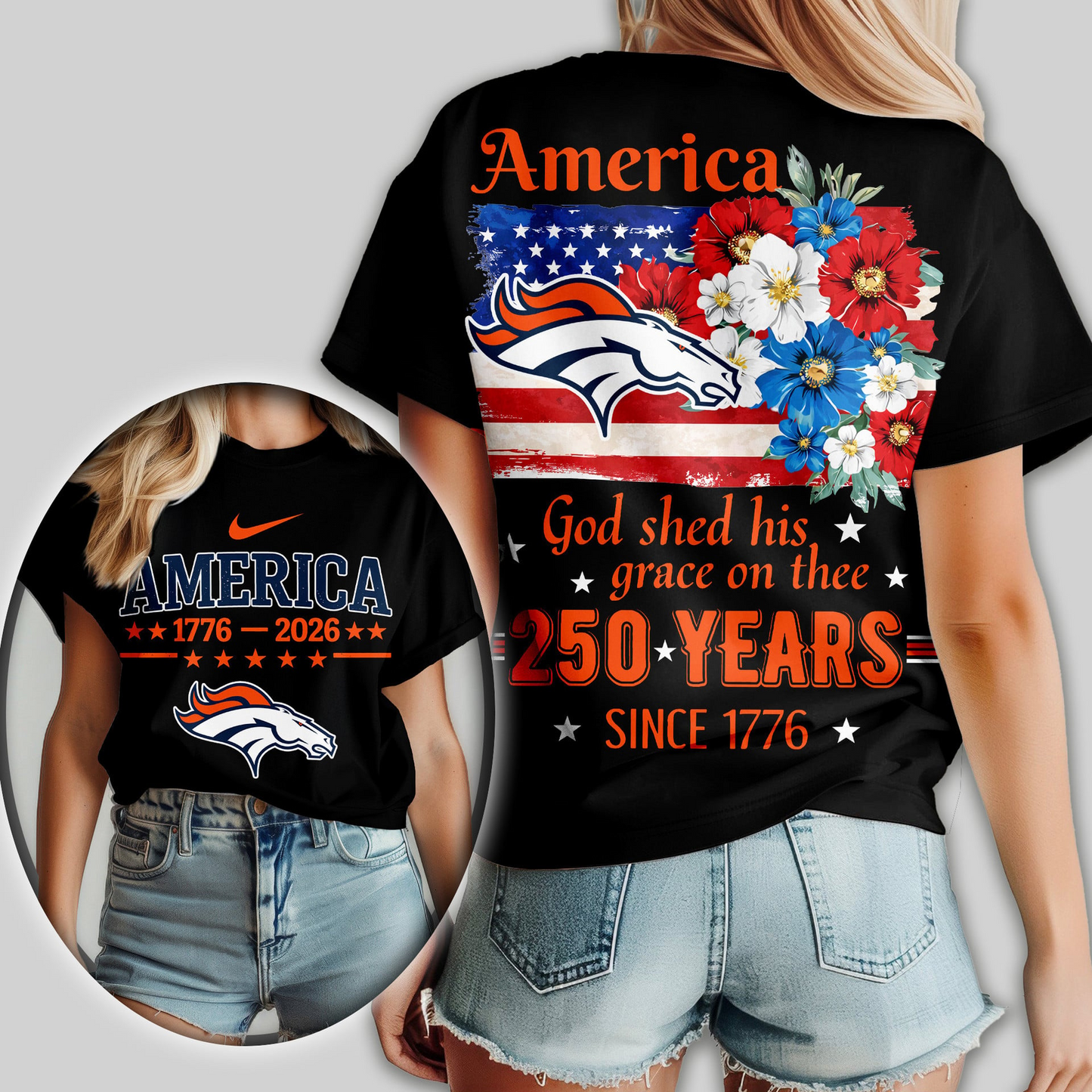 Premium NFL x DB America God Shed His Grace On Thee Women Shirt NDT VHM
