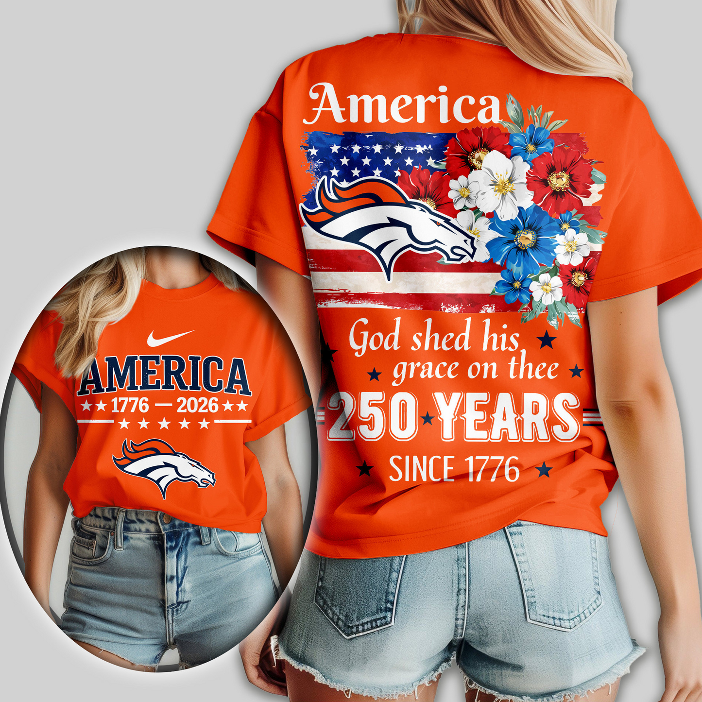 Premium NFL x DB America God Shed His Grace On Thee Women Shirt NDT VHM