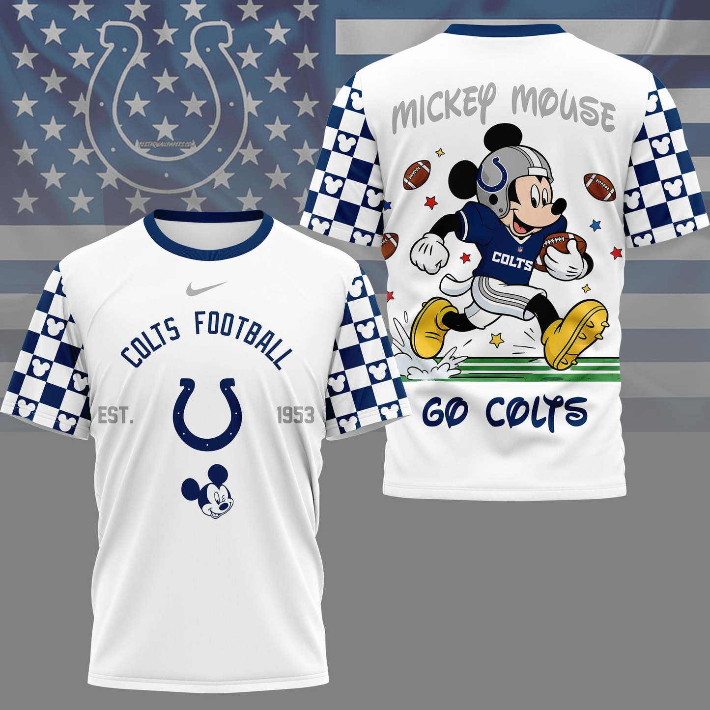 Premium NFL  x IC Mouse Football 3D Shirt NDT VHM