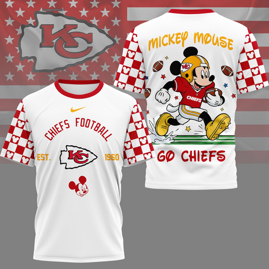 Premium NFL  x KC Mouse Football 3D Shirt NDT VHM