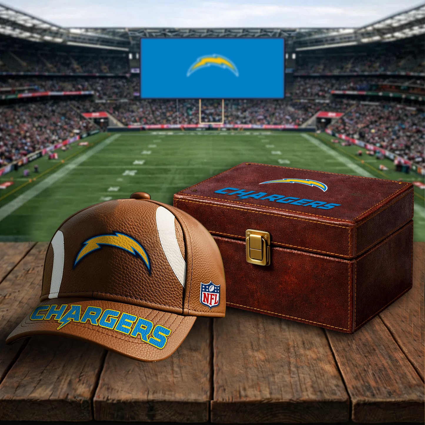 Premium NFL x LAC Football Special Brown Classic Cap DATND TANTD