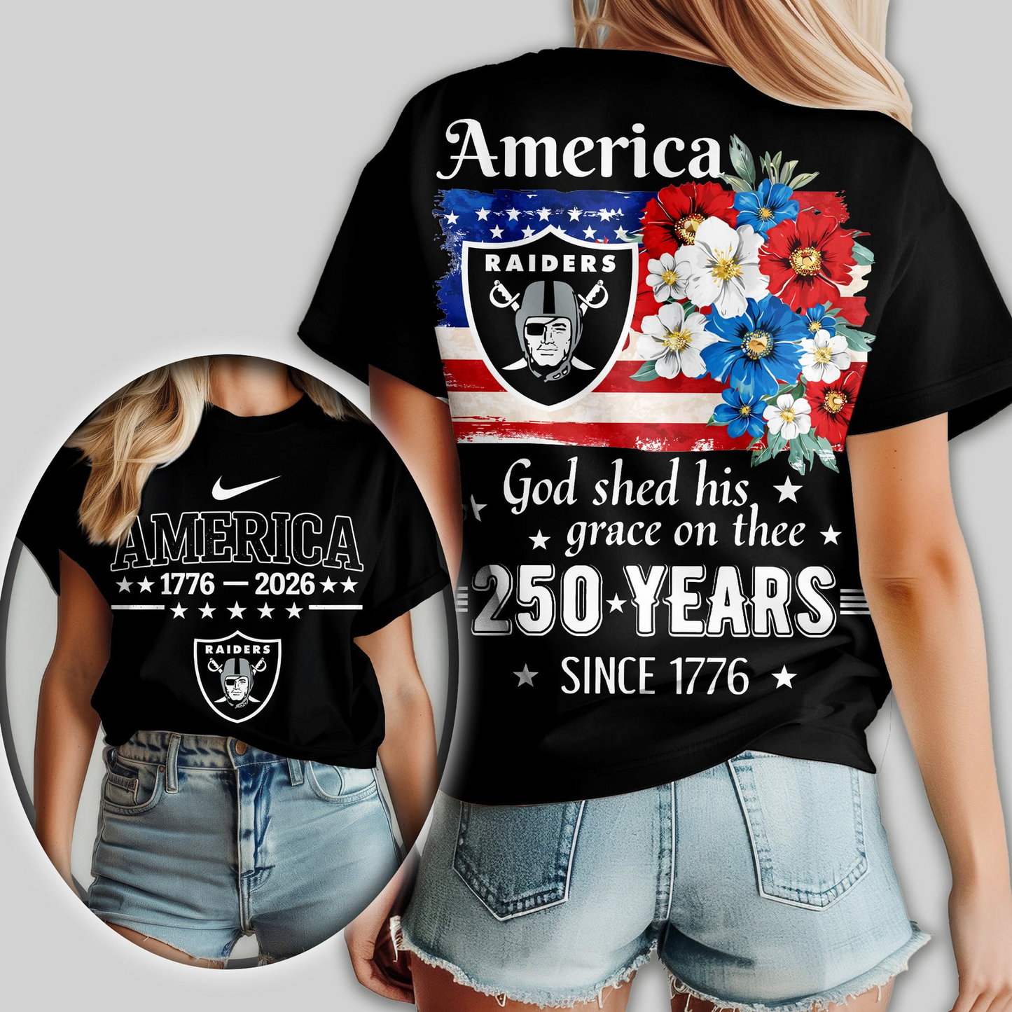 Premium NFL x LVR America God Shed His Grace On Thee Women Shirt NDT VHM
