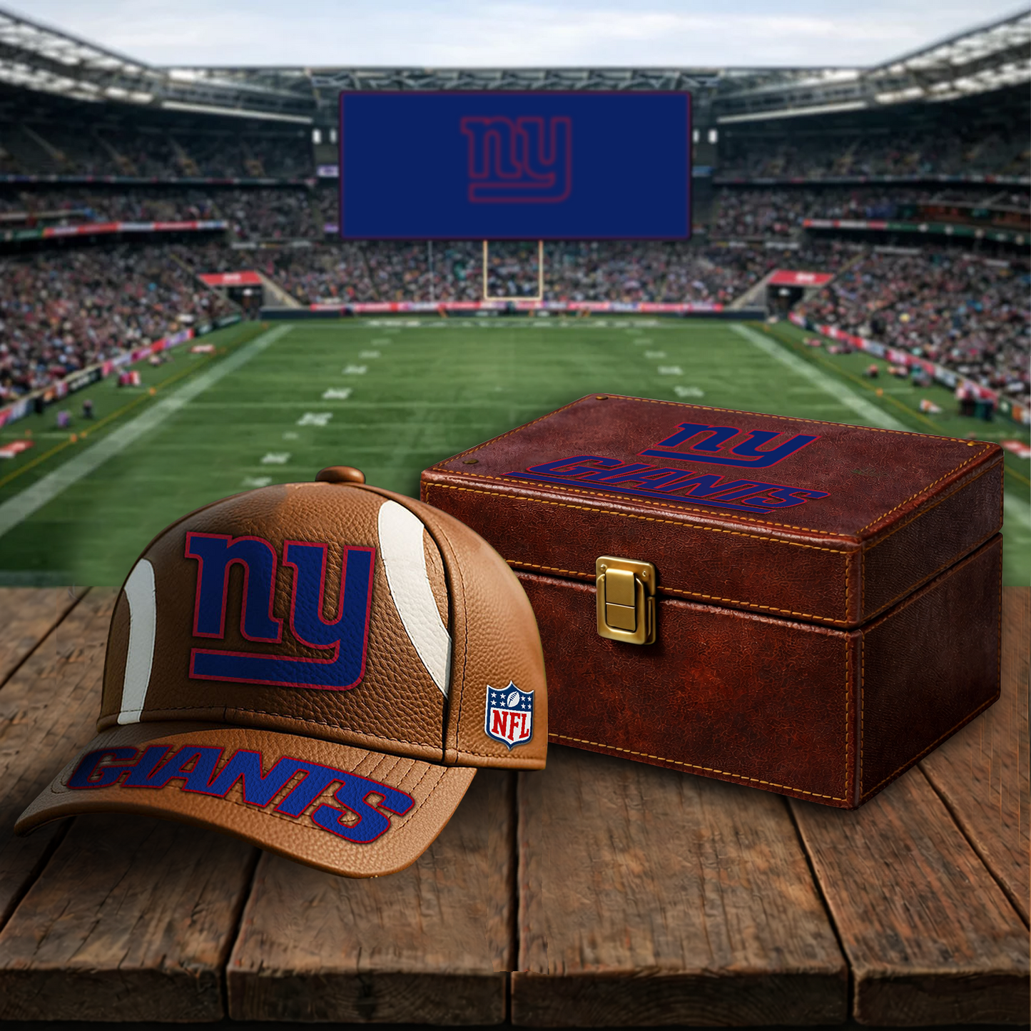 Premium NFL x NYG Football Special Brown Classic Cap DATND TANTD