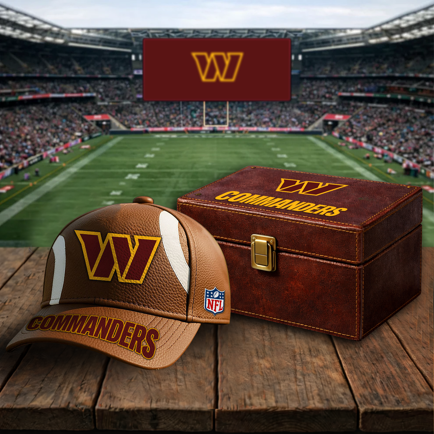 Premium NFL x WAS Football Special Brown Classic Cap DATND TANTD