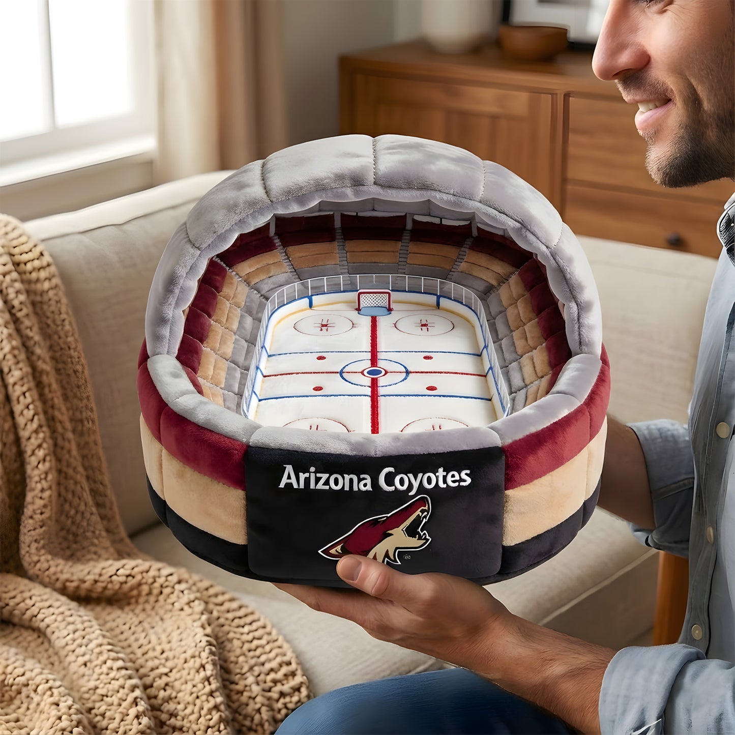Premium NHL X AC Sport Stadium Custom Shaped Pillow NDT LVH
