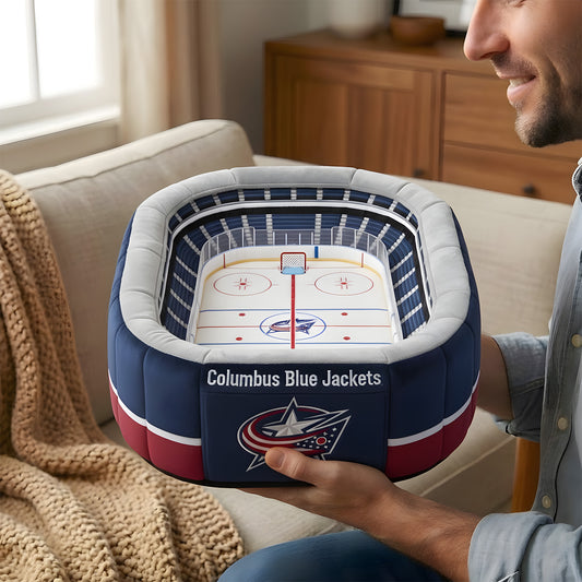 Premium NHL X CBJ Sport Stadium Custom Shaped Pillow NDT LVH