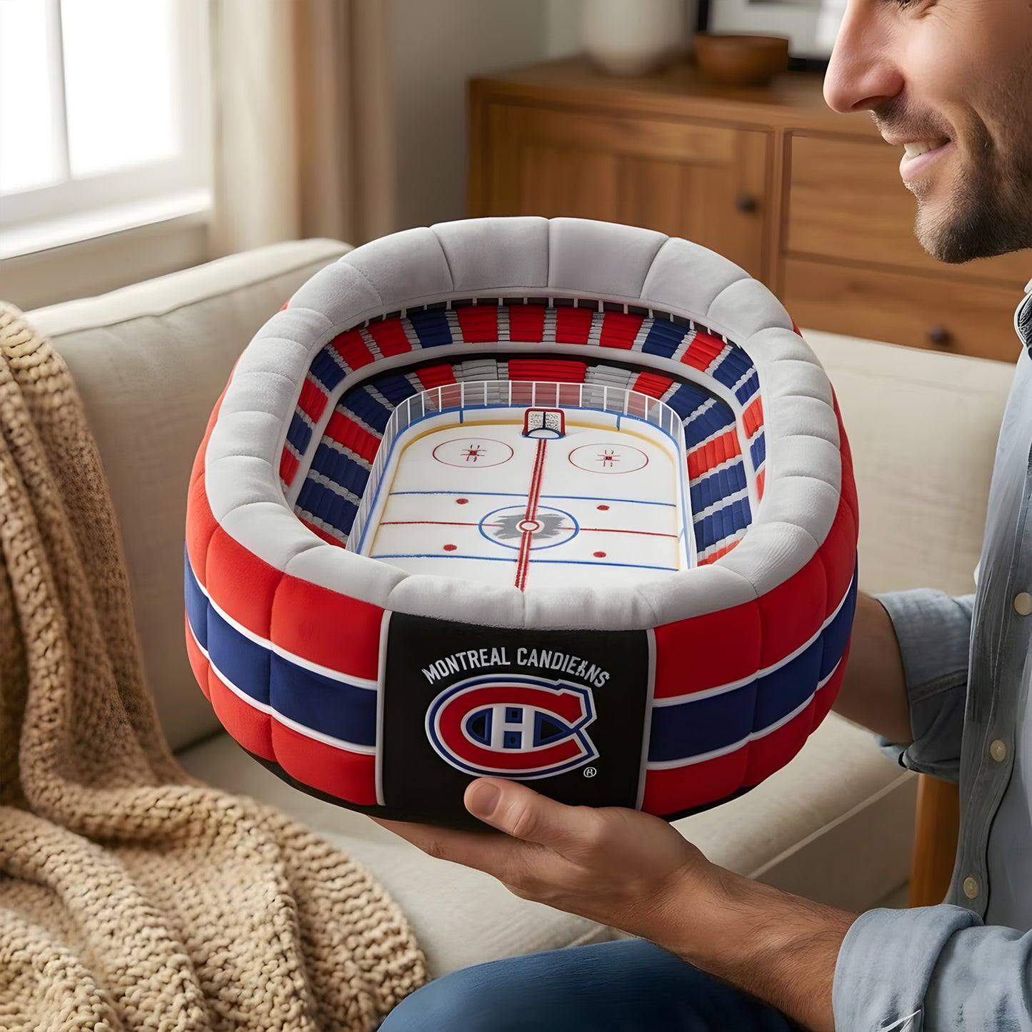 Premium NHL X MC Sport Stadium Custom Shaped Pillow NDT LVH