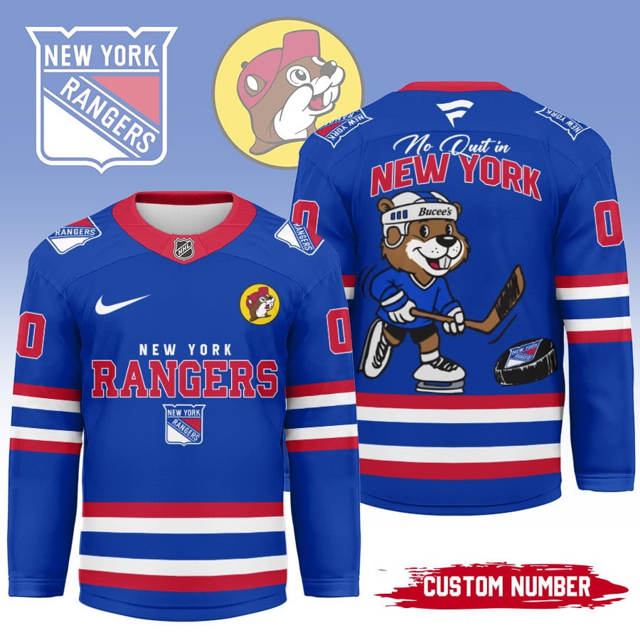Premium NHL x NYR Bucees Personalized Hockey Jersey NDT LVH