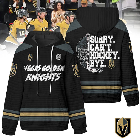 Premium NHL x Vegas Golden Knights Sorry Busy Hockey Waffle Hoodie NDT LVH