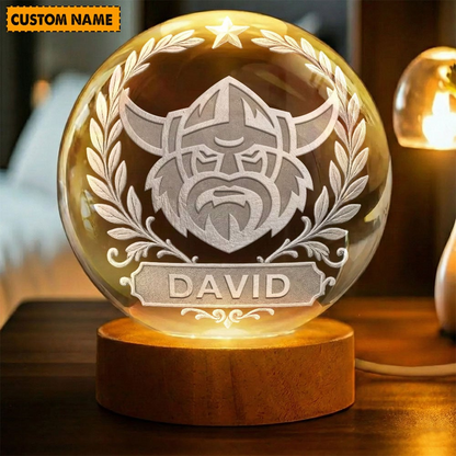 Premium NRL x CR Crystal Globe Lamp Personalized Limited Edition NDT VHM 060226