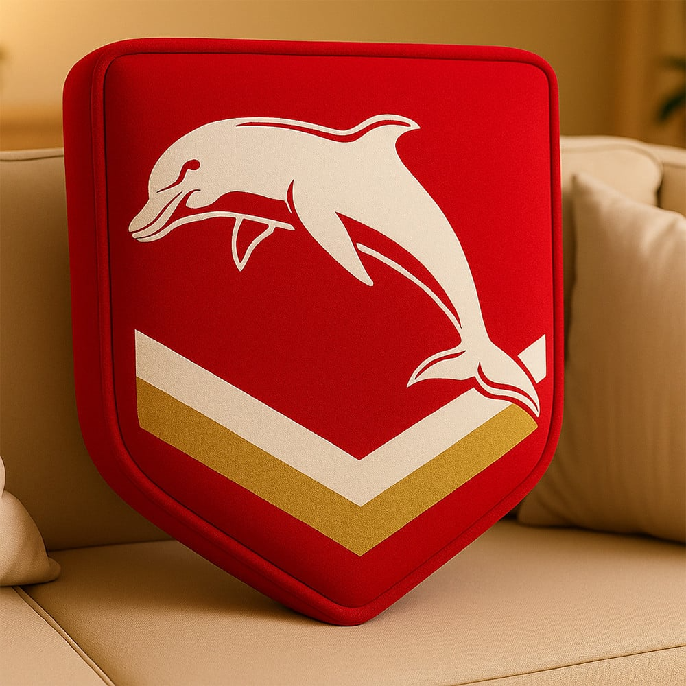 Premium NRL  x DOL Special Logo Shaped Pillow 2026 NDT VHM