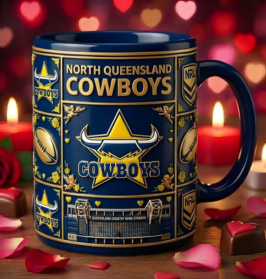 Premium NRL x NQC Season Mug - Valentine Gift 2026 NDT LVH