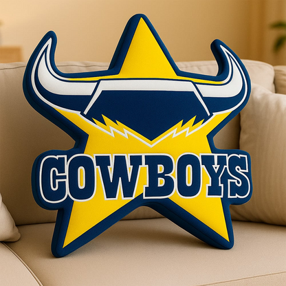 Premium NRL  x NQC Special Logo Shaped Pillow 2026 NDT VHM