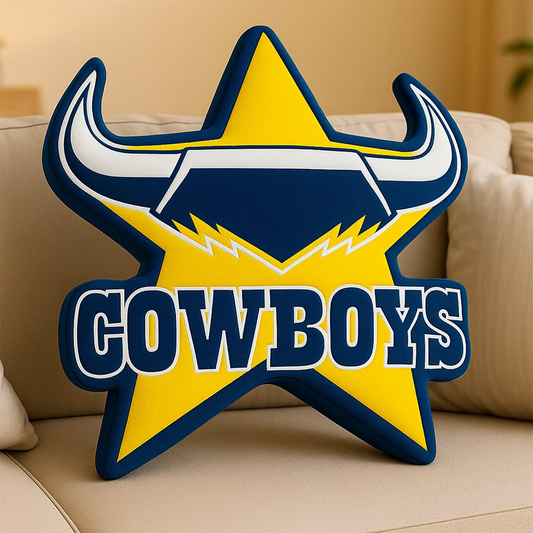 Premium NRL  x NQC Special Logo Shaped Pillow 2026 NDT VHM