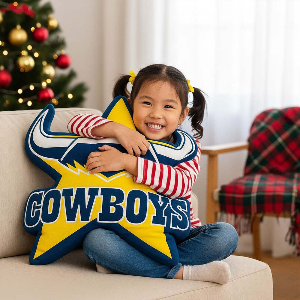 Premium NRL  x NQC Special Logo Shaped Pillow 2026 NDT VHM