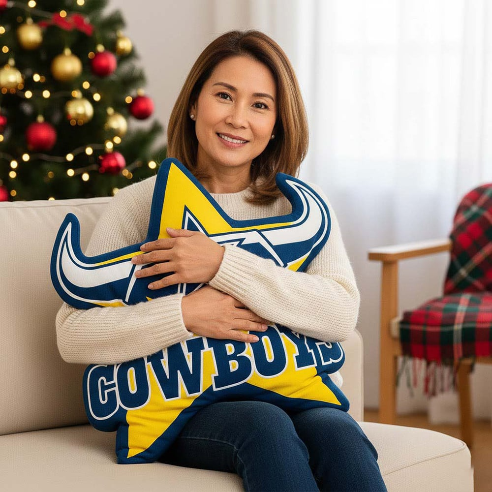 Premium NRL  x NQC Special Logo Shaped Pillow 2026 NDT VHM