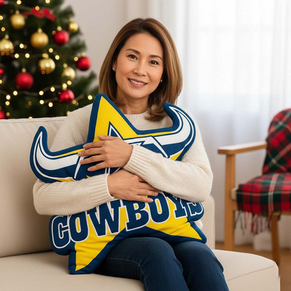 Premium NRL  x NQC Special Logo Shaped Pillow 2026 NDT VHM