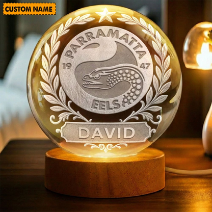 Premium NRL x PE Crystal Globe Lamp Personalized Limited Edition NDT VHM 060226