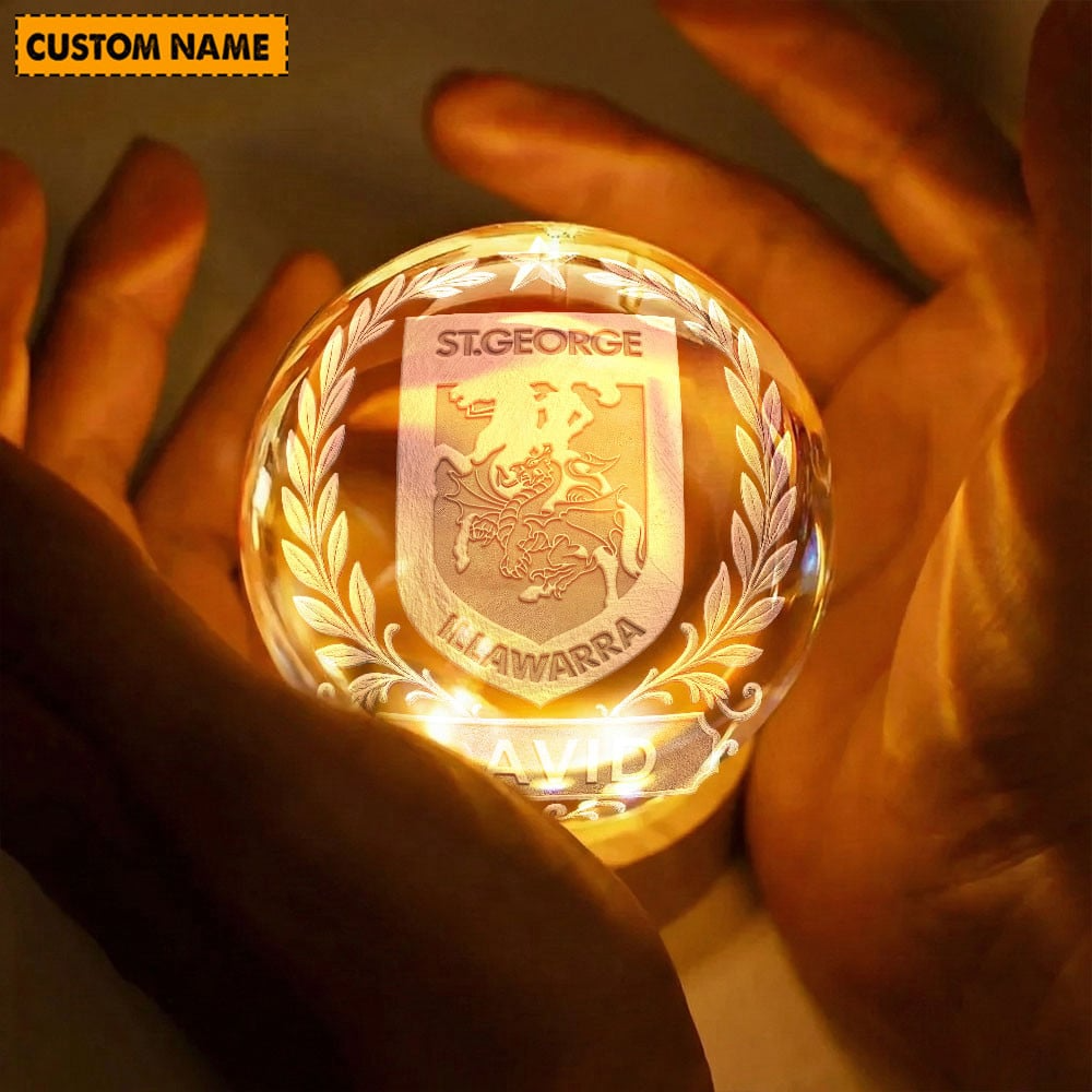 Premium NRL x SGID Crystal Globe Lamp Personalized Limited Edition NDT VHM 060226