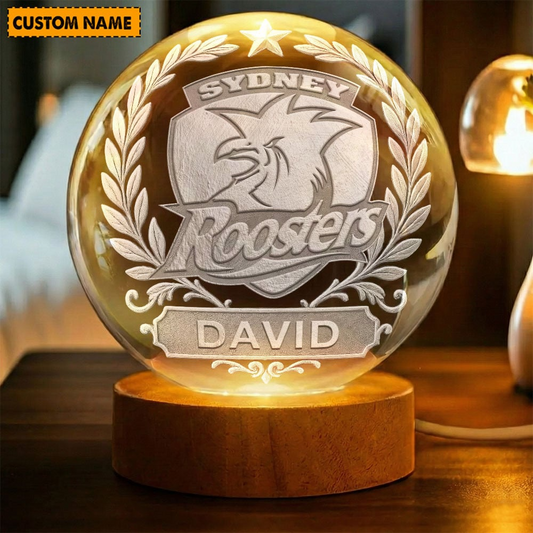 Premium NRL x SR Crystal Globe Lamp Personalized Limited Edition NDT VHM 060226