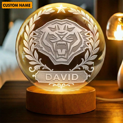 Premium NRL x WT Crystal Globe Lamp Personalized Limited Edition NDT VHM 060226