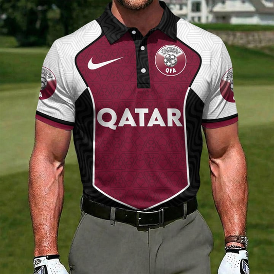 Qatar x World Cup 2026 Classic Polo Shirt DDT NTL