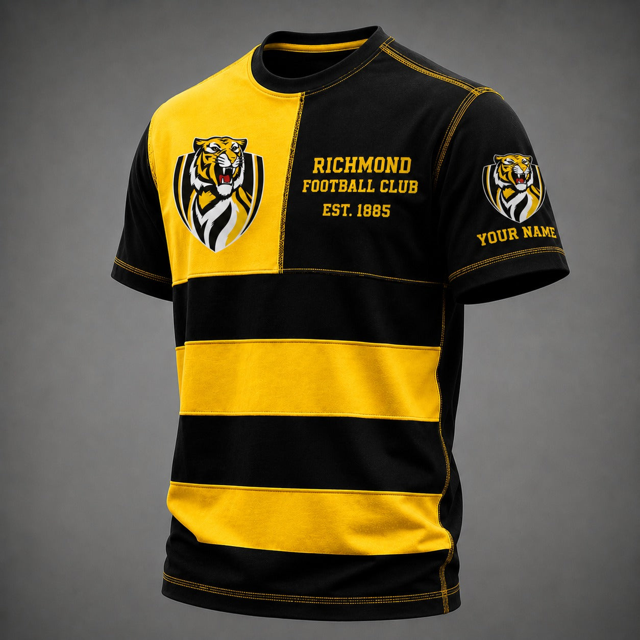 RIC x AFL Premium Vintage All Over Print T-Shirt 3D Personalized Gift For True Fan