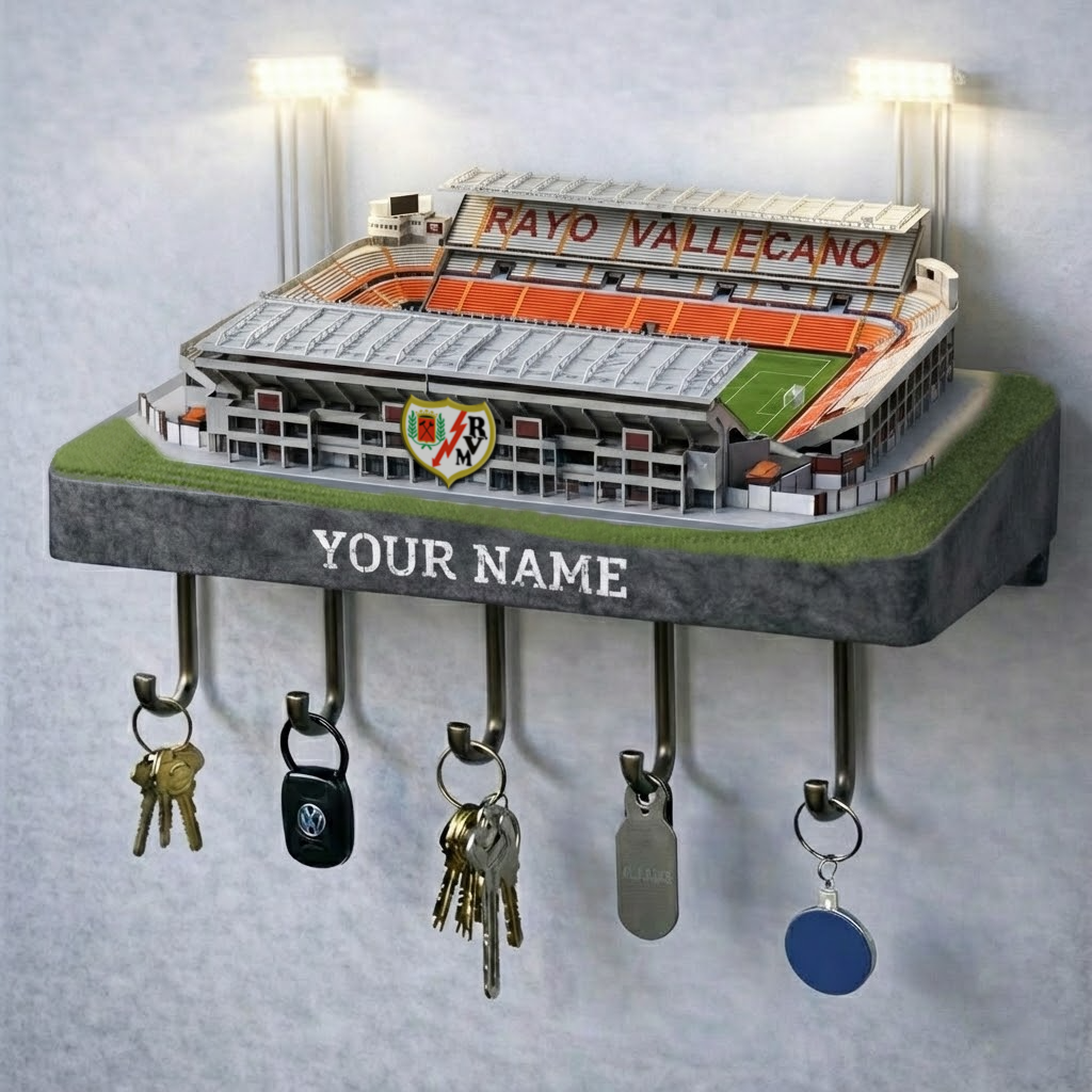 RV Premium La Liga Wood Key Hanger DDT NTL