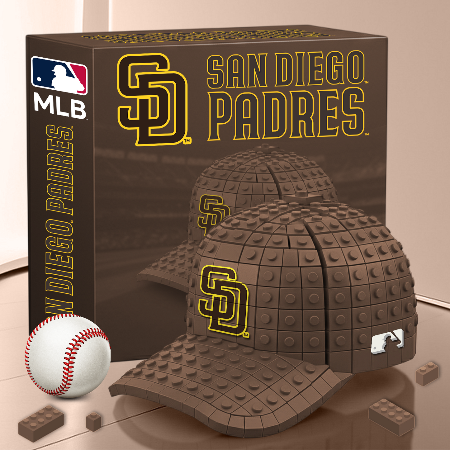 SAN MLB 3D Baseball Cap Block Set V1 NAK PTTD