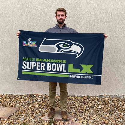 SEA 2025 NFC Champions 3D Double-side House Flag V2 DatND DVT