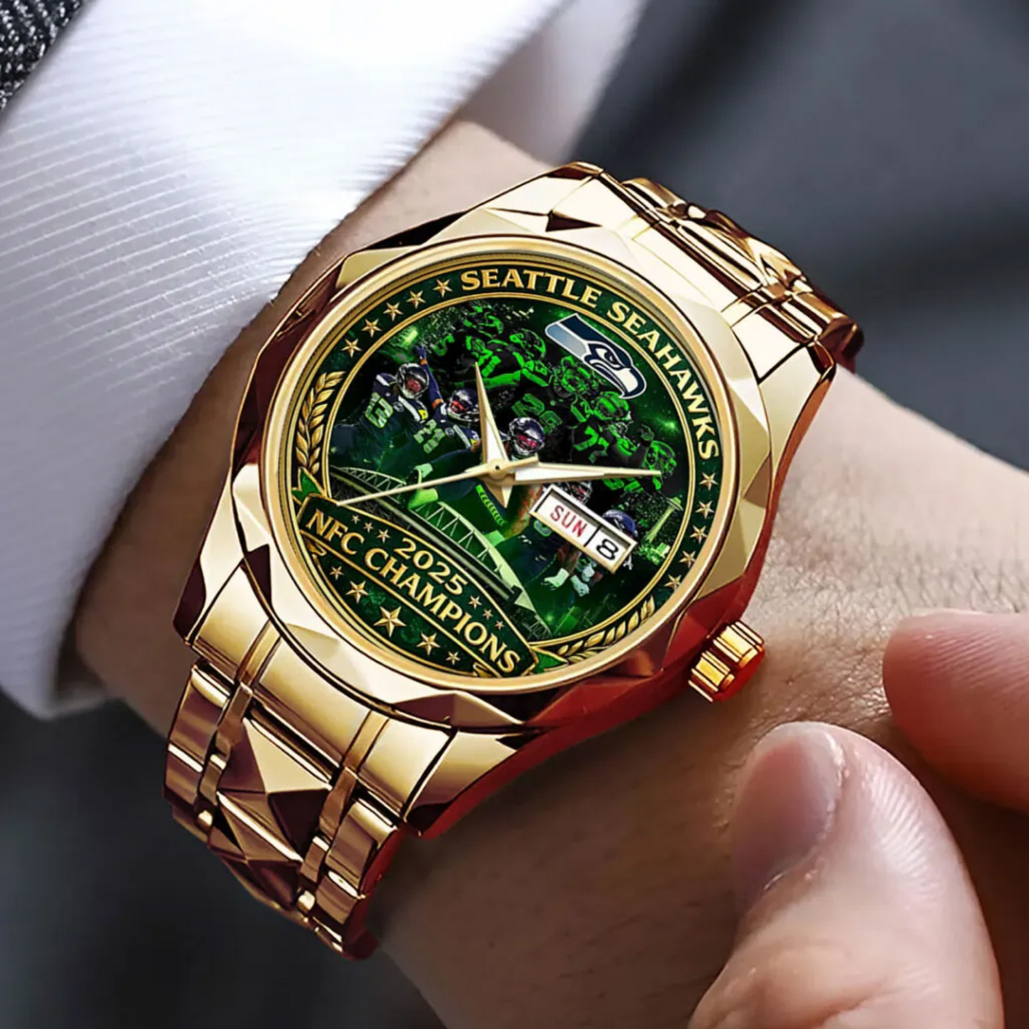 SEA 2025 NFC Champions Alloy Luxury Quartz Watch V1 DatND DVT