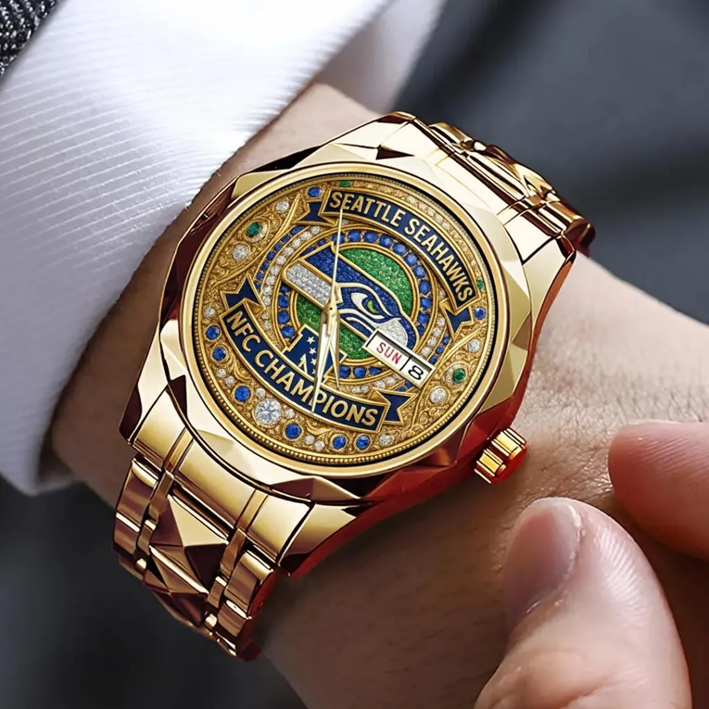 SEA 2025 NFC Champions Alloy Luxury Quartz Watch V1 DatND DVT