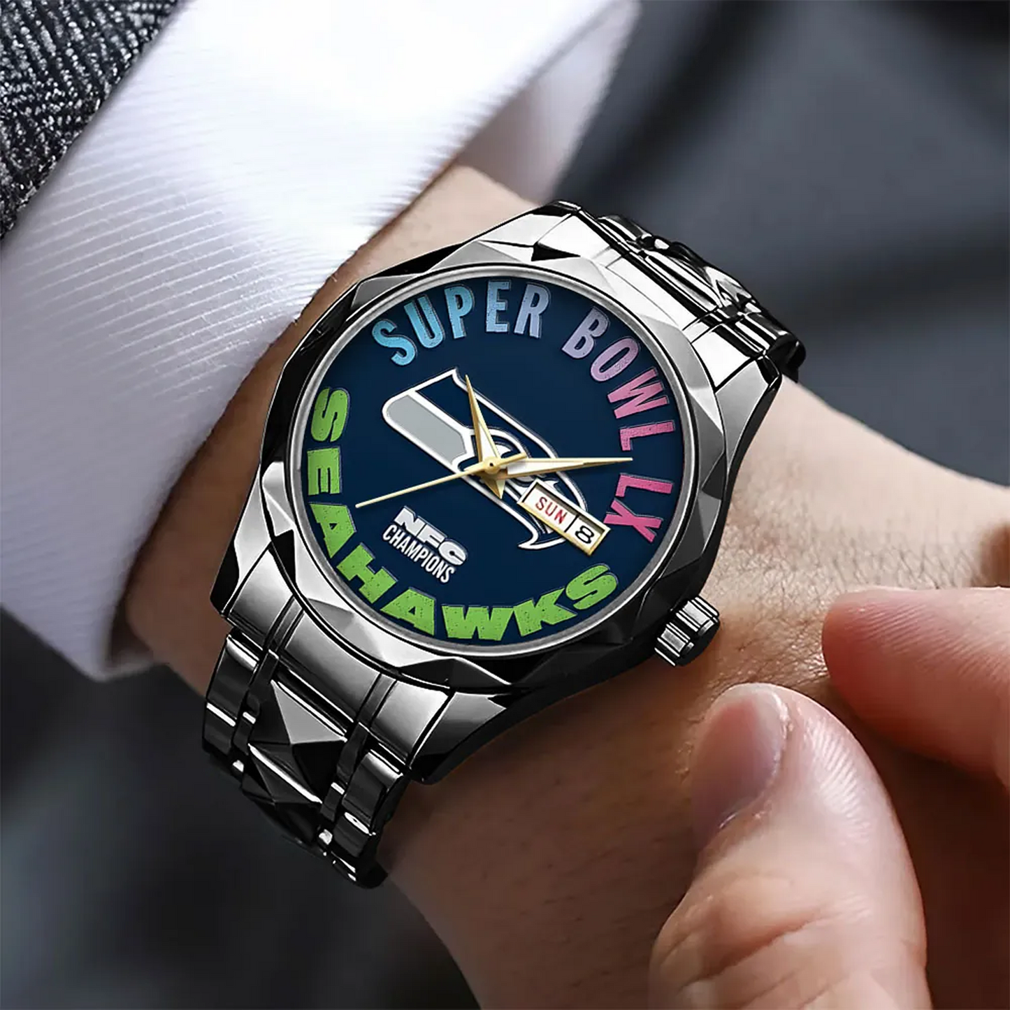 SEA 2025 NFC Champions Alloy Luxury Quartz Watch V3 DatND DVT