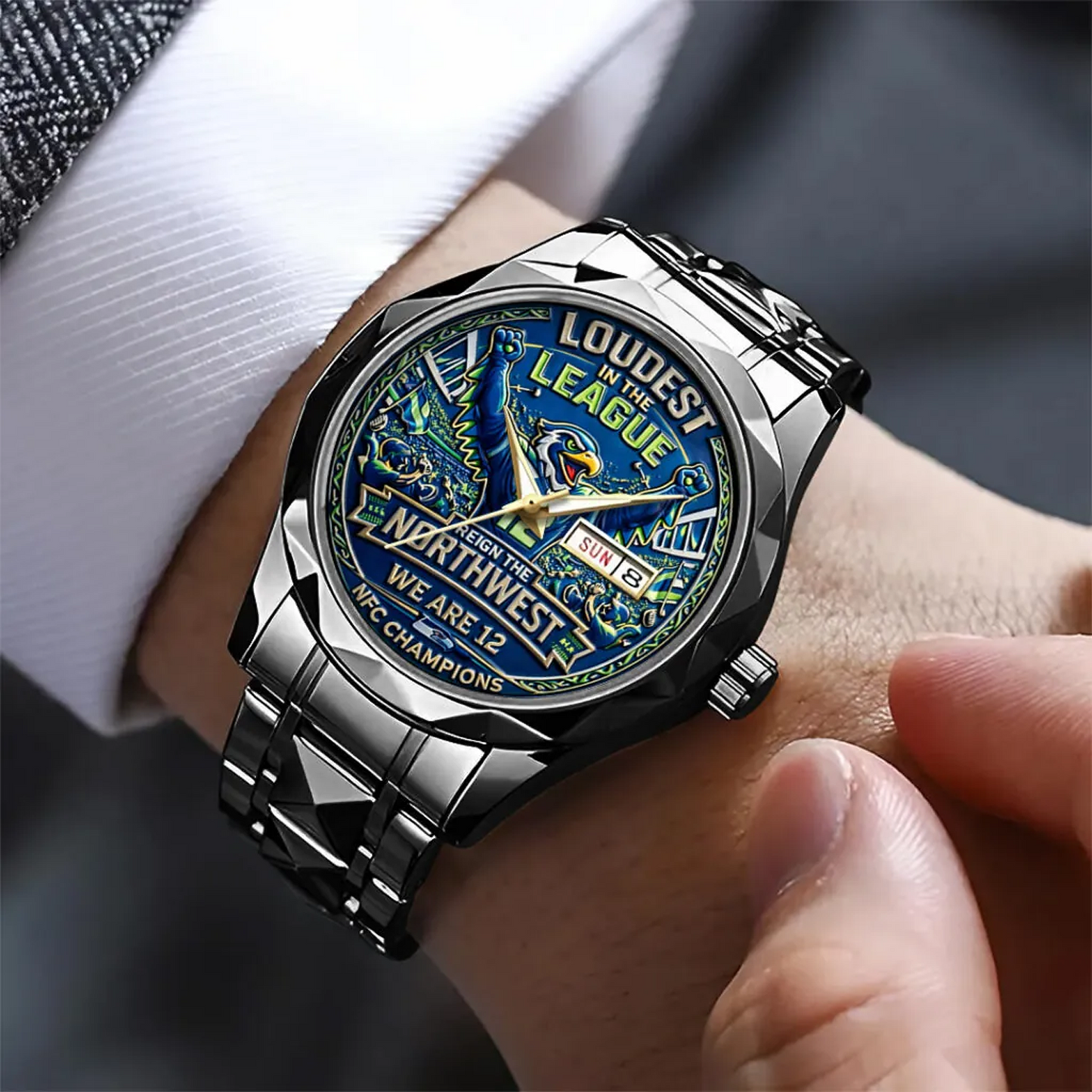 SEA 2025 NFC Champions Alloy Luxury Quartz Watch V3 DatND DVT