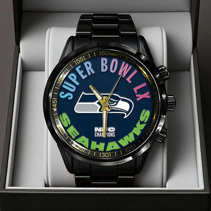 SEA 2025 NFC Champions Black Stainless Steel Watch V1 DatND DVT