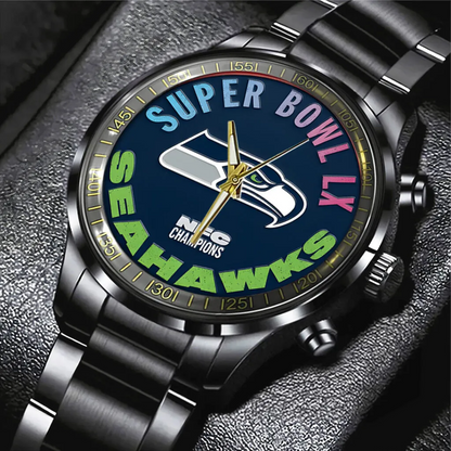 SEA 2025 NFC Champions Black Stainless Steel Watch V1 DatND DVT