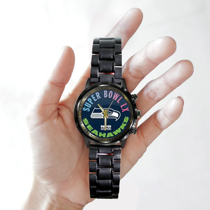 SEA 2025 NFC Champions Black Stainless Steel Watch V1 DatND DVT