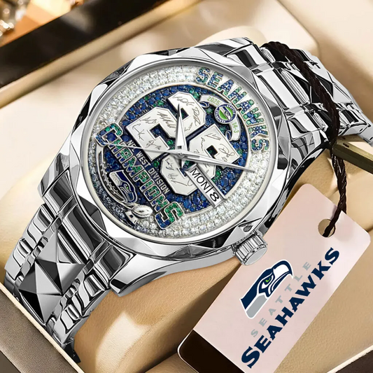 SEA 2025 NFC West Champions Alloy Luxury Quartz Watch V1 DatND DVT